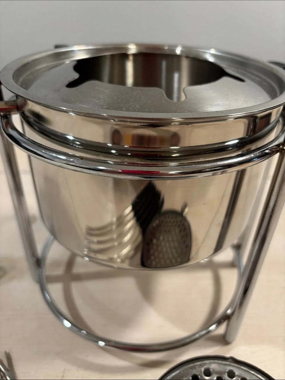 Stainless Steel Fondue Set - 6 Skewers